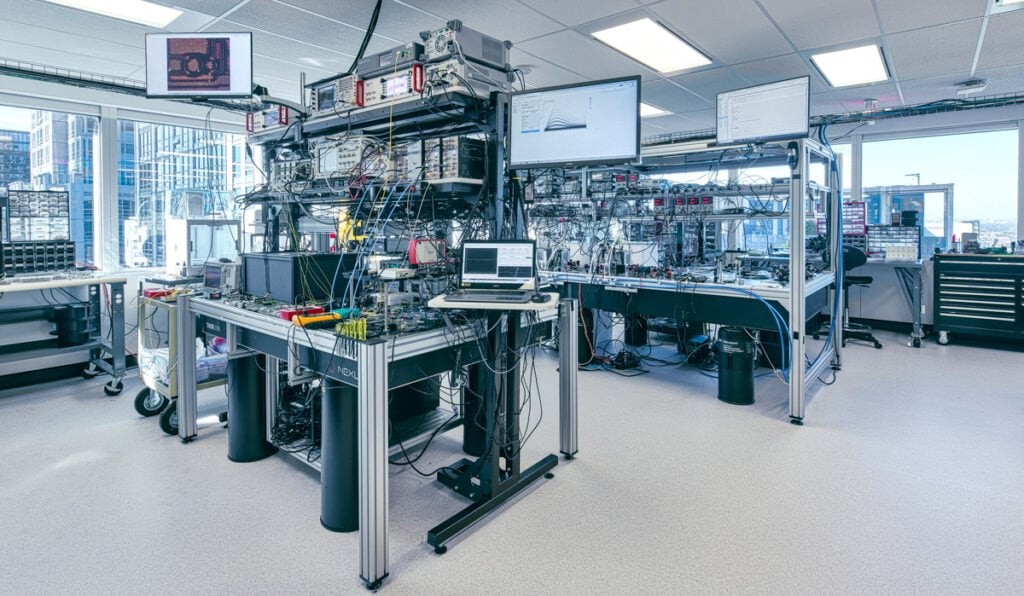photo of the interior of Xanadu's quantum lab 
