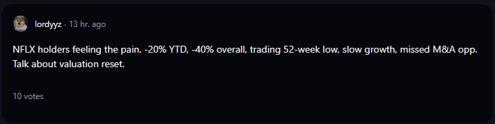 A comment on r/WallStreetBets subreddit.