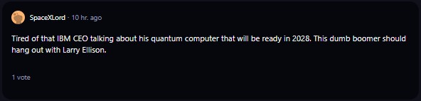 A comment on r/WallStreetBets subreddit.