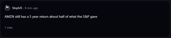 A comment on r/WallStreetBets subreddit.