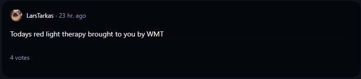 A comment on r/WallStreetBets subreddit.