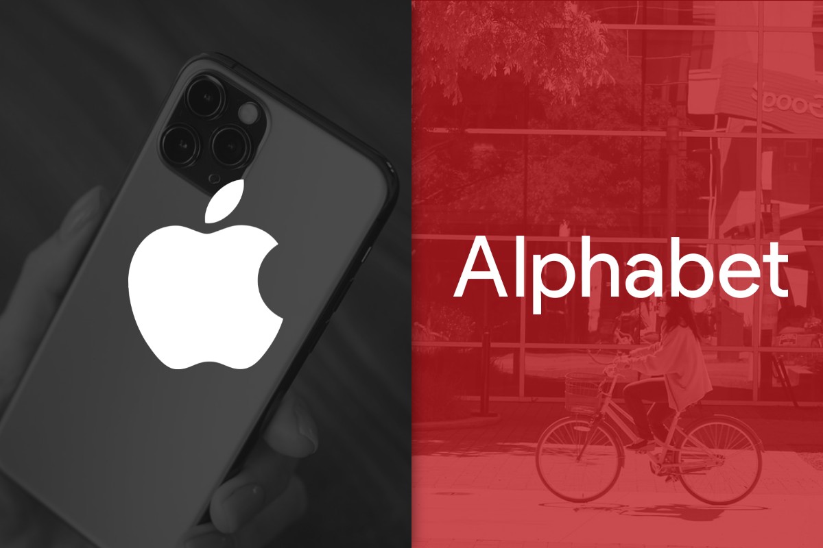 Apple and Alphabet logos.