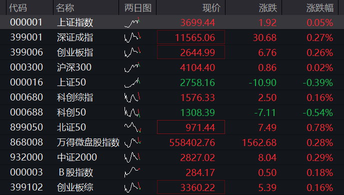 A-share major indices fluctuate higher; ChiNext rises 1% in early ...